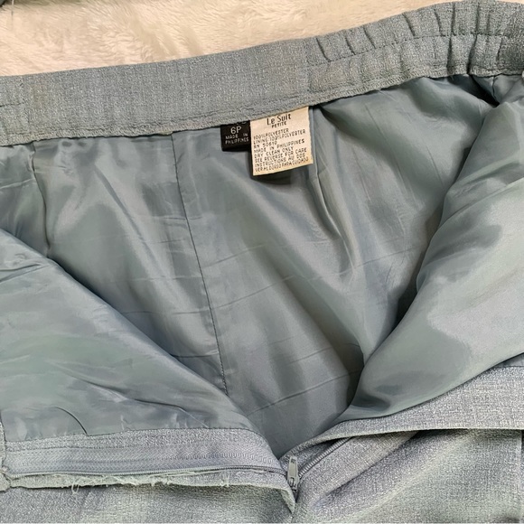 Light Blue Le Suit PETITE Two-Piece Suit - Picture 6 of 7